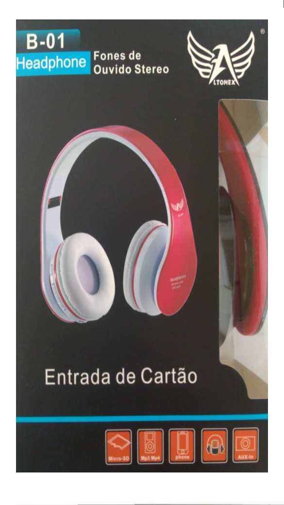 Fone de Ouvido Stereo Bluetooth Confortvel - Headphone - Altomex - unidade    Cod. B-01